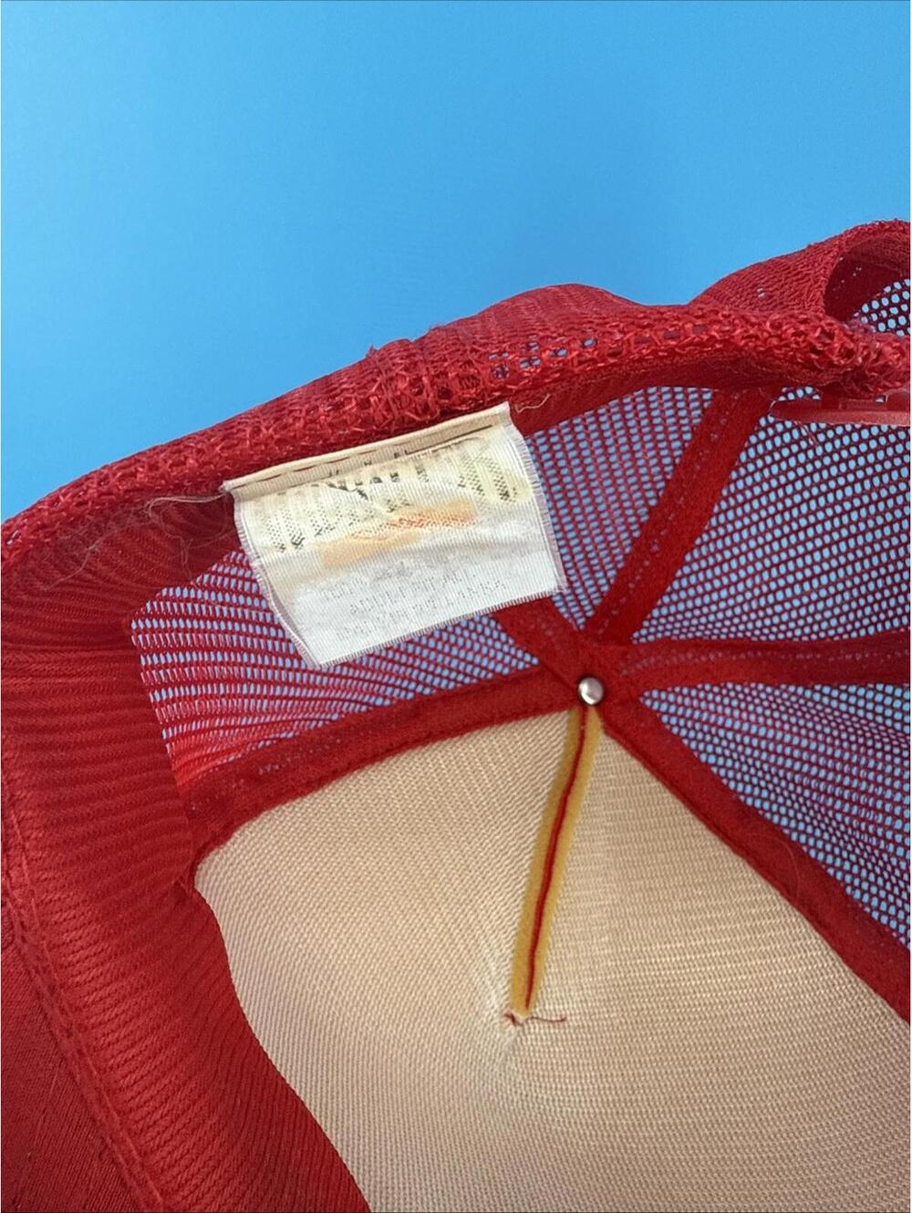 VINTAGE “Enjoy Coca Cola” Mesh SnapBack Rope TRUCKER HAT Cap Red White - Picture 8 of 8